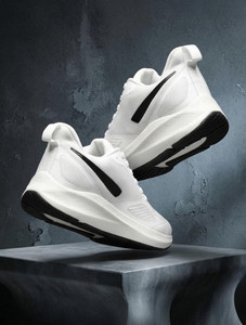 NAYRA CROWN Running Shoes for Men (White, Black, Size 6) - Image 1