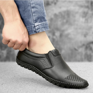 VENTLEY New Stylish Casual Black Loafer Shoes for Men's Loafers For Men