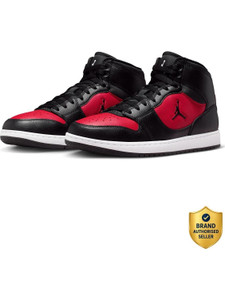 NIKE Jordan Court Connect Mid Black Sneakers For Men - Image 6