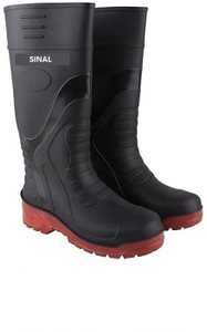 SINAL Lightweight Gum Boots Standard Steel Safety Shoes Size - 8 Boots For Men