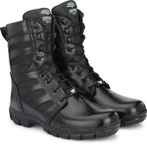 OMEE GOLD Mens Black Tactical Combat Boots Boots For Men