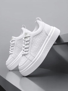 corsac Corsac White Street-Style Sneakers for Men Sneakers For Men