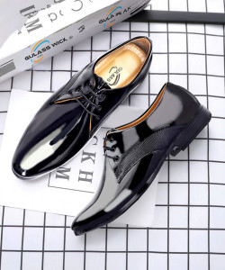 GULASS WICK Men's Party Wear Formal Shoes Lace Up For Men