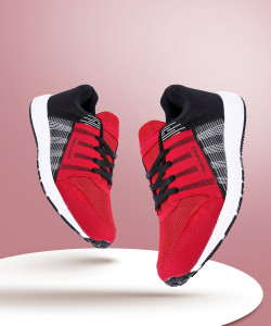 SEGA BlackRed Marathon Running Shoes For Men