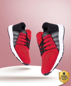 SEGA BlackRed Marathon Running Shoes For Men
