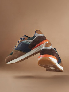 Pepe Jeans BROWN AND NAVY ANTI-SKID FASHION SNEAKERS Casuals For Men