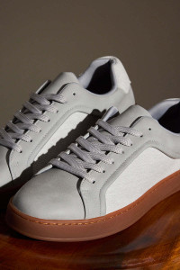 Snitch Grey Solid Sneakers Sneakers For Men