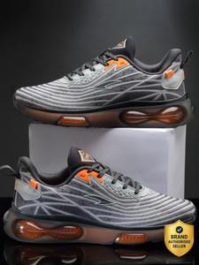 asian Gray Men's Running Shoes - Image 6