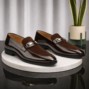 Von kiraro Men Brown Loafers | Loafers & Party Wear Shoes | Loafers Shoes for Men Loafers For Men