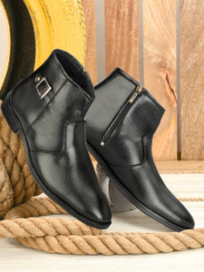 Ranway Zipped-Resistance Boots For Men Black - Image 4
