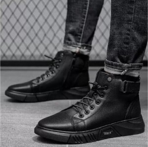 BOLLERO 272 Black High Top Shoe For Mens/Boots for men High Tops For Men