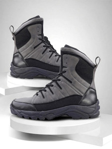 bacca bucci FLAME 7-Eye Moto Inspired Mild Water Proof Snow Boots Boots For Men