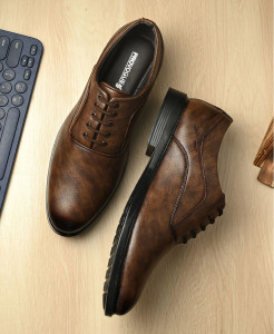PROVOGUE PR30072 Lightweight Formal Shoe|Soft Cushion Comfort|Easy LaceUp|Daily Wear Derby For Men