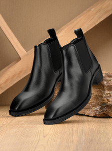 Stylestablu Men's Black Leather Chelsea Boots - Image 1