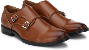 Hirel's Office|Executive|Comfortable|Soft Cushioned Monk Strap For Men