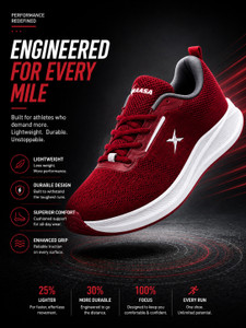 Kraasa Knitted Sneakers Running Shoes For Men