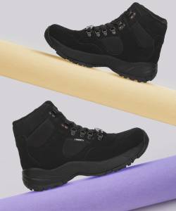 Freedom EVREST-PRM Solid Lacing Outdoor, Trekking Shoes With EVA Sole & PU Upper For Men