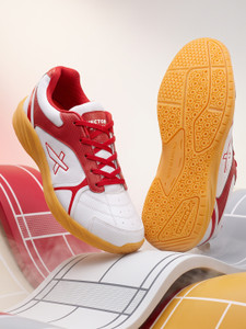 VECTOR X Ranger Court Shoes Cusion Synthetic Mesh Upper | Crepe Rubber Outsole Badminton Shoes For Men