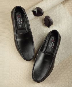 action Lightweight | Comfortable | Trendy | Daily Wear | Synthetic Leather Loafers For Men