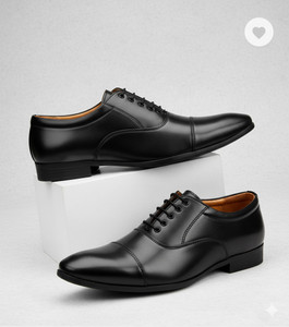 kickonus Men's Formal Dress Shoes Polished Leather Slip-On for Office & Party Lace Up For Men