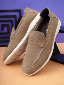 G L Trend 100% Genuine Suede Leather Handmade Casual Stylish Trending Penny Loafer Shoe Loafers For Men