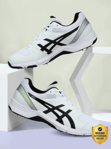 Asics GEL-100 NOT OUT Cricket Shoes Men White - Image 6