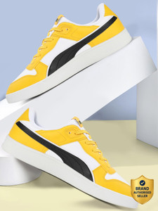 PUMA Court Gamer Yellow Sneakers For Men - Image 6
