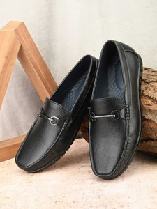 WAINERS SoleLux Elegance Leather Loafer's | Casual Wear | Formal | Black Shoes Loafers For Men
