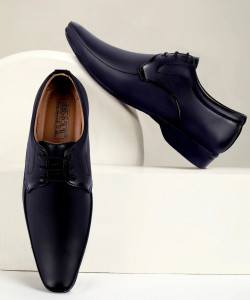 Aaeshu Men & Boys Stylish & Atractive black Color office formal shoe Derby For Men