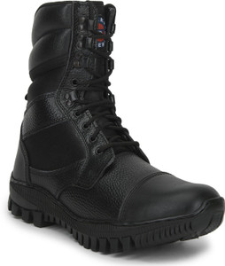 LIBERTY FREEDOM SOLDIER-01 High Ankle Defence Shoes With PU Sole Comfortable Lacing Boots For Men