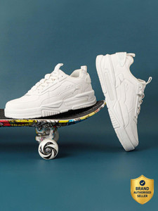 JQR SIGNATURE Men's White Sneakers - Image 6