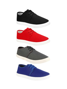 BRUTON Combo Pack Of 4 Casual Loafer Shoes Sneakers For Men