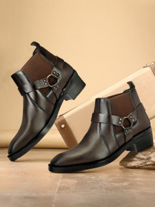 Retro King Men Full Grain Leather Chelsea Boots - Image 1