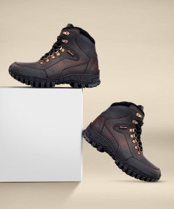 bacca bucci RIDGE Boots For All Day Wear, Biking & Fashion -Genuine Leather, Water Resistant Boots For Men