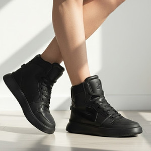 FAUSTO High Top Chunky Classic Lace Up Sneakers|High Ankle Sneakers|Lightweight Sneaker Sneakers For Men