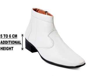 BXXY Men's Height Increasing High Heel Formal Party Wear Slip-on Boots Slip On For Men