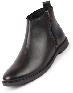 FAUSTO High Ankle Fashion Trend Classic Zipper Boots For Men