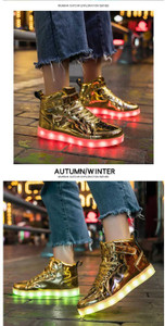 Z Blue Led High Light Glowing with USB Cable+ charging 7 color For Men Women children Sneakers For Men