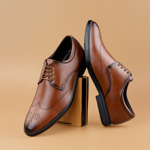 TR Partywear Formal Brogue Lace Up Corporate Casuals For Men