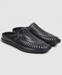 LEE COOPER Leather Ethnic Slip-On Stylish Lightweight and Comfortable Party Wear Slip On For Men