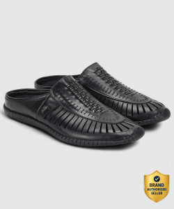 LEE COOPER Leather Ethnic Slip-On Stylish Lightweight and Comfortable Party Wear Slip On For Men