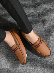 DODA Men's Moccasins Synthetic Leather Loafer Casual Slip On Loafers Shoes Loafers For Men