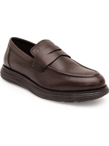 THOMAS CRICK Sophisticated Dual-Tone Leather Loafers with Enhanced Comfort Corporate Casuals For Men