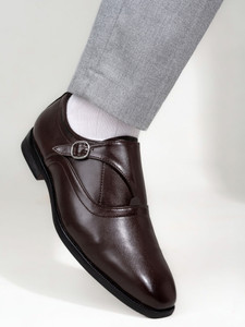 ALBERTO TORRESI Hungary Series 606 Versatile Brown Formal Monk Strap For Men