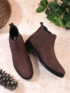 Prodock Men Casual Comfortable Chelsea Slip-On Outdoor Synthetic Leather Boots For Men Boots For Men