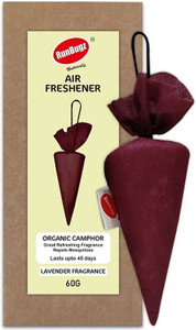 RunBugz Camphor Cone- Lavender Fragrance, Air Freshener & Mosquito Repellent, Pack of 1 Room Air Purifier