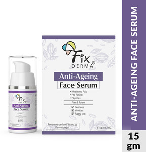 Fixderma Hyaluronic Acid Anti Ageing Face Serum with Pro Retinol for Fine Lines & Wrinkle