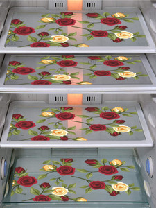 Dakshya Industries PVC (Pack of 4) Fridge Mats For Fridge Door Shelf