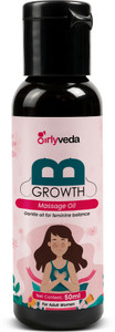 Girlyveda B Growth Ayurvedic Massage Oil for Women, Supports Upper Body Firmness
