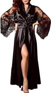 Gwachi Women Robe and Lingerie Set